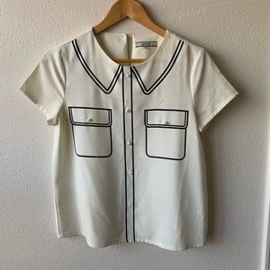 Black and white shirt